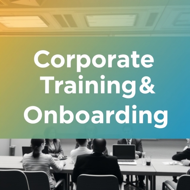 Corporate Training and Onboarding