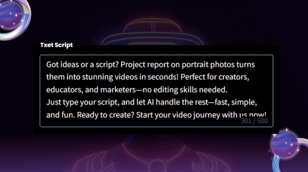 Enter the script content Enter the script content