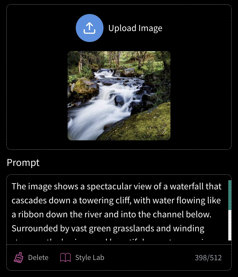 Upload Image and Add Prompts